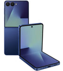 Samsung Galaxy Z Flip7 5G azul smartphone dobrável com 256GB e ecrã AMOLED dinâmico