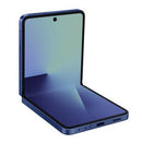 Samsung Galaxy Z Flip7 5G azul com design dobrável e ecrã AMOLED dinâmico